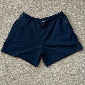 Men’s Columbia Shorts Navy Blue Mesh Lined Swim Trunks Sz XXL